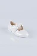 Kinder-Ballerina Leder Weiß VE145