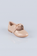 Kinder-Ballerina Leder Gold-Metallic VE145
