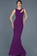 Abendkleid im Meerjungfrau-Stil Lang Violette ABU825