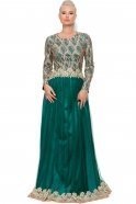 Hijab Kleid Smaragdgrün E5002