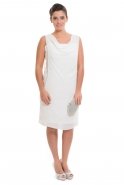 Kurzes Abendkleid Weiß N97370