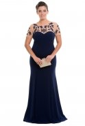 Übergroßes Abendkleid Marineblau AL8055
