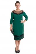 Übergroßes Abendkleid Smaragdgrün S4105