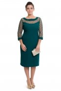 Übergroßes Abendkleid Smaragdgrün S4106