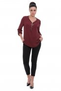 Bluse Weinrot A80238