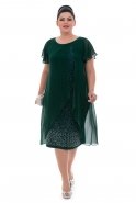 Übergroßes Abendkleid Smaragdgrün AL8581