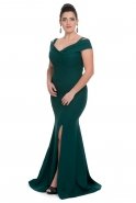 Übergroßes Abendkleid Smaragdgrün C9501