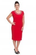 Übergroßes Abendkleid Rot NZ8015