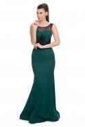 Langes Abendkleid Smaragdgrün C7124