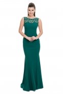 Langes Abendkleid Smaragdgrün C7085
