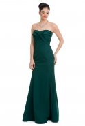 Langes Abendkleid Smaragdgrün C7032