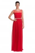 Langes Abendkleid Rot T2289