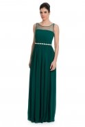 Langes Abendkleid Smaragdgrün T2289