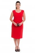 Übergroßes Abendkleid Rot C4010