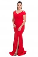 Übergroßes Abendkleid Rot C9501