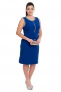 Übergroßes Abendkleid Sächsischblau N98247