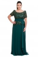 Übergroßes Abendkleid Smaragdgrün ST5164