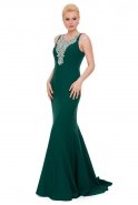 Langes Abendkleid Smaragdgrün J1081