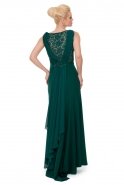 Langes Abendkleid Smaragdgrün J1150
