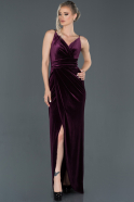 Abendkleid im Meerjungfrau-Stil Lang Violette ABU1004