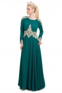 Hijab Kleid Smaragdgrün O9084