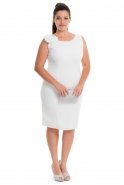 Übergroßes Abendkleid Weiß NZ8205