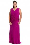 Langes Kleid in Übergröße Violette O8129