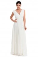 Langes Abendkleid Weiß GG6842