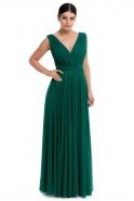 Langes Abendkleid Smaragdgrün GG6842
