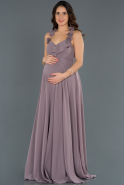 Abendkleid für Schwangere Lang Lavendel ABU753
