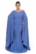 Übergroßes Abendkleid Blau C9569