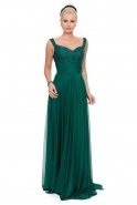 Langes Abendkleid Smaragdgrün J1080