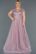 Abendkleider in Großen Größen Lang Lavendel hell ABU1220