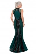 Langes Abendkleid Smaragdgrün E3155