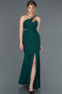 Abendkleid im Meerjungfrau-Stil Lang Smaragdgrün ABU1265