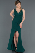 Abendkleid im Meerjungfrau-Stil Lang Smaragdgrün ABU1266
