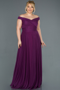 Kleider in Großen Größen Lang Violette ABU354