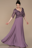 Kleider in Großen Größen Lang Lavendel ABU1409