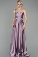 Abendkleid Lang Satin Lavendel ABU1601