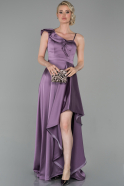 Abendkleid Lang Satin Lavendel ABU1612