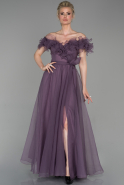 Abendkleid Lang Lavendel ABU1642