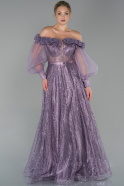 Abendkleid Lang Lavendel ABU1710