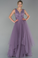 Abendkleid Lang Lavendel ABU1727