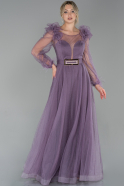 Abendkleid Lang Lavendel ABU1718