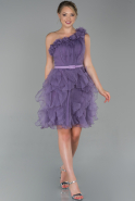 Abendkleid Kurz Lavendel ABK1011