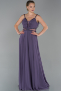 Abendkleid Lang Chiffon Lavendel ABU1750