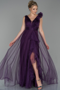 Abendkleid Lang Violett dunkel ABU1815