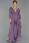Abendkleid Lang Chiffon Lavendel ABU1834