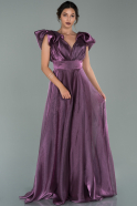 Abendkleid Lang Chiffon Lavendel ABU1875