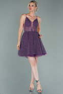 Violette Partykleid Mini ABK1014